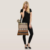 Dekorative Ethnic Weave Muster Tasche (Am Model)