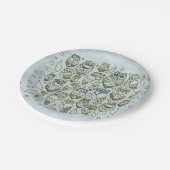 Dekorative Eulen Pappteller (Schrägansicht)