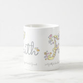 Dekorative F Monogramm-Tasse der Kaffeetasse (Mittel)