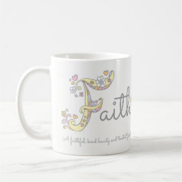 Dekorative F Monogramm-Tasse der Kaffeetasse