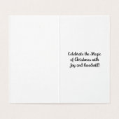 Dekorative Fairy Pink Holiday Deer (Innenseite Aufgefaltet)