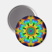 Dekorative Fantasie Blume Spaß Magnet (Vorderseite/Rückseite)