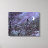 Dekorative Fantasy Crow Art Leinwanddruck (Vorderseite)