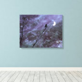 Dekorative Fantasy Crow Art Leinwanddruck (Insitu (Holzboden))