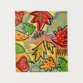 Dekorative farbenfrohe Wasserfarbenwelt Wandteppich