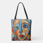 Dekorative Farbgestaltung Abstrakte Kunst Tasche (Rückseite)