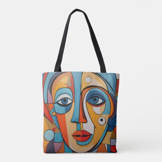 Dekorative Farbgestaltung Abstrakte Kunst Tasche (Rückseite)