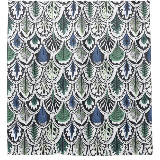 Dekorative Feathers Duschvorhang (Vorderseite)