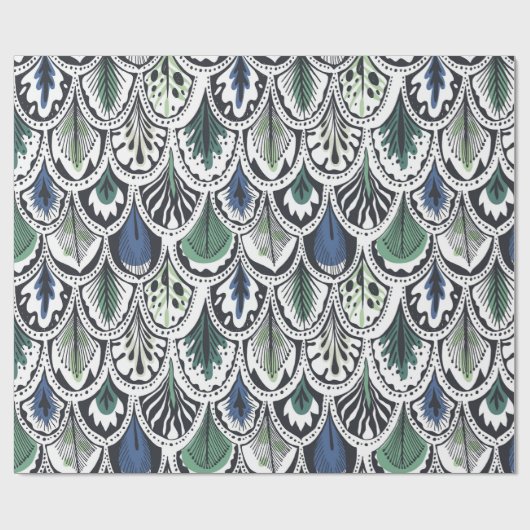 Dekorative Feathers Geschenkpapier (Flach)