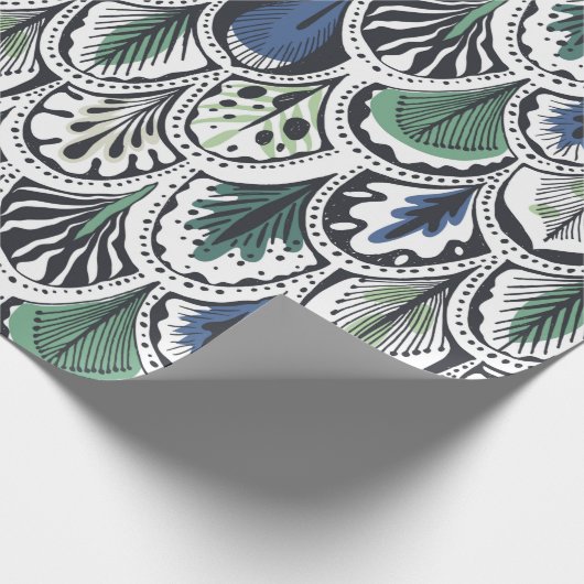 Dekorative Feathers Geschenkpapier (Ecke)