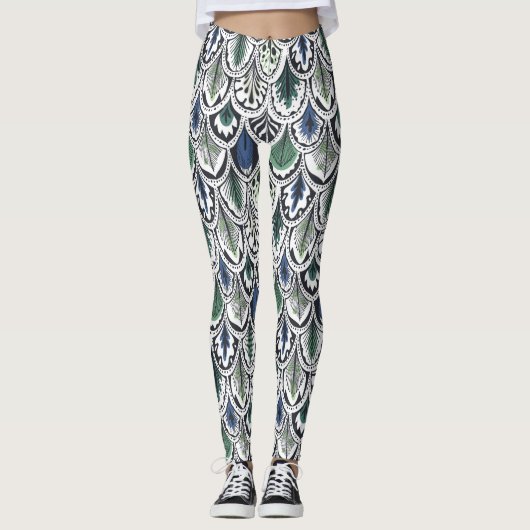 Dekorative Feathers Leggings (Vorderseite)