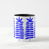 Dekorative Ferns - Blau Tasse (Zentrum)