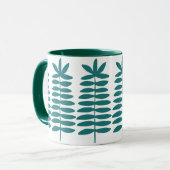 Dekorative Ferns - Hunter Green Tasse (Vorderseite Links)
