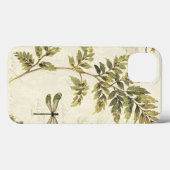 Dekorative Ferns und eine Libelle Case-Mate iPhone Hülle (Rückseite (Horizontal))