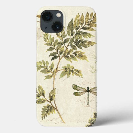 Dekorative Ferns und eine Libelle Case-Mate iPhone Hülle (Rückseite)