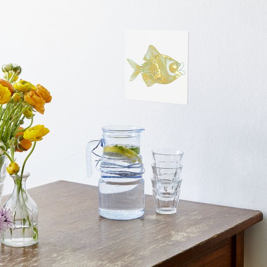 Dekorative Fish Foil Prints Foliendrucke (Ablage(Küche))