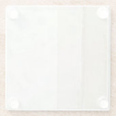 Dekorative Flächenmalerei in neutralen Farben Glasuntersetzer (Rückseite)
