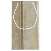 Dekorative Flächenmalerei in neutralen Farben Kleine Geschenktüte (Rückseite)