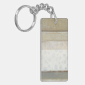 Dekorative Flächenmalerei in neutralen Farben Schlüsselanhänger (Vorderseite links)