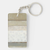 Dekorative Flächenmalerei in neutralen Farben Schlüsselanhänger (Rückseite)
