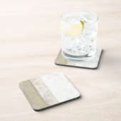 Dekorative Flächenmalerei in neutralen Farben Untersetzer (Rechte Seite)