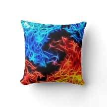 Dekorative Flammen - schönes Kissen des Guts und