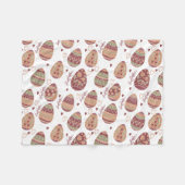 Dekorative Fleece-Decke des Osterei-Muster-| Fleecedecke (Vorderseite (Horizontal))