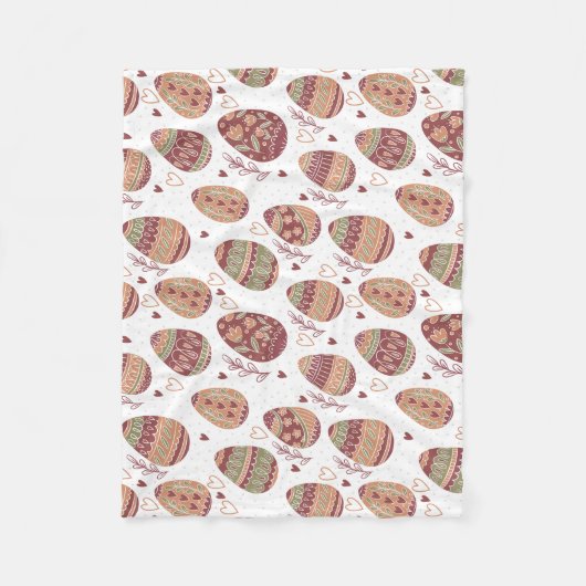 Dekorative Fleece-Decke des Osterei-Muster-| Fleecedecke (Vorderseite)