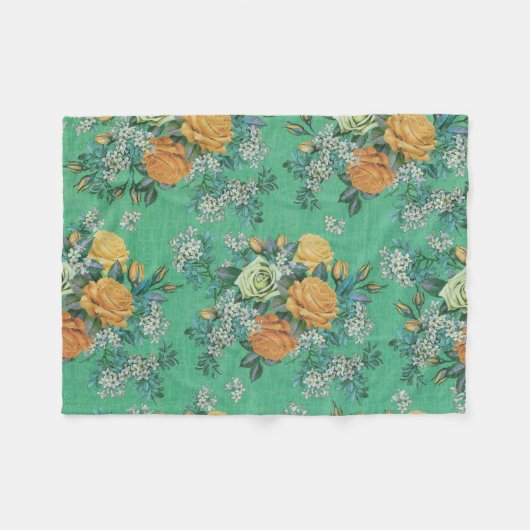 dekorative Fleecedecke der bunten Blume (Vorderseite (Horizontal))