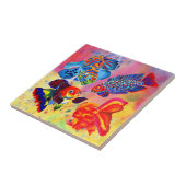 Dekorative Fliese des Goldfischentwurfs (Seite)