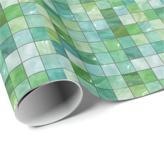 Dekorative Fliesen 1 Schleifpapier Geschenkpapier (Rolleneckpunkt)