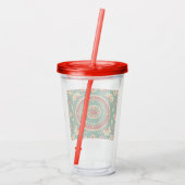 Dekorative Floral Holiday Acrylic Tumbler Acryltrinkbecher (Rückseite)