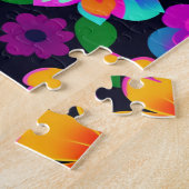 Dekorative, florfarbige Blume Puzzle (Seite)