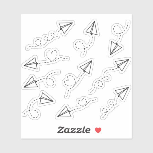 Dekorative Flugzeug Travel Erinnerung Planer Aufkleber (Blatt)