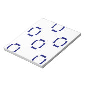 dekorative Formen auf weiß Notizblock (Rotiert)