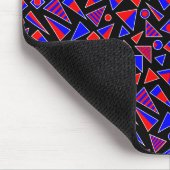 Dekorative Formen - Diagonal - Schwarz Mousepad (Ecke)