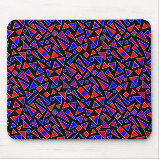 Dekorative Formen - Diagonal - Schwarz Mousepad