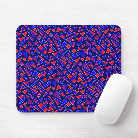 Dekorative Formen - Diagonal - Tiefe Marine Mousepad (Mit Mouse)
