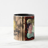 Dekorative Foto Rahmen Papercut Rooster Bamboo Tas Tasse (Zentrum)