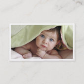 Dekorative Fotografie Visitenkarte (Rückseite)