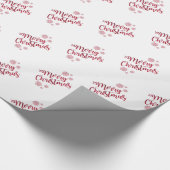 Dekorative frohe Weihnachten Geschenkpapier (Ecke)
