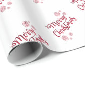 Dekorative frohe Weihnachten Geschenkpapier (Rolleneckpunkt)