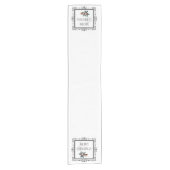 Dekorative Frohe Weihnachten Holly Sprig und Robin Kurzer Tischläufer (Vorderseite)