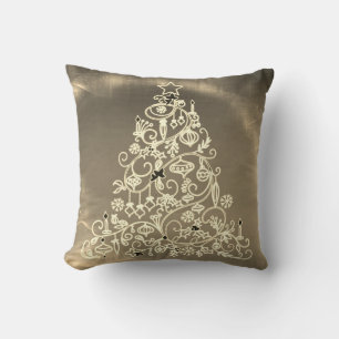 Dekorative frohe Weihnachtsbaumen Sterne Kissen