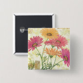 Dekorative Gänseblümchen Button (Vorne & Hinten)