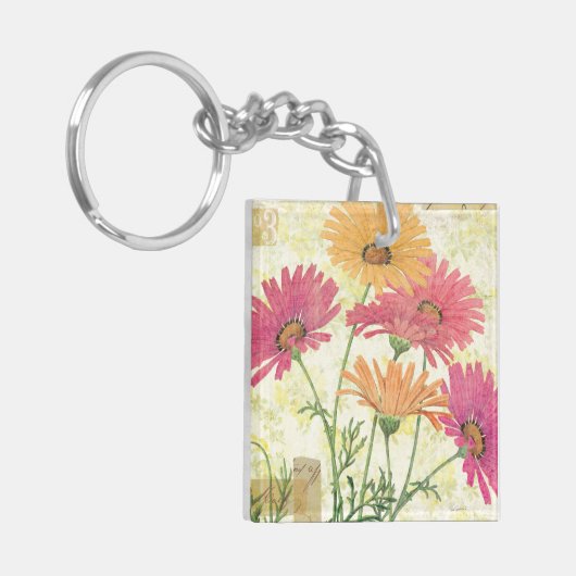 Dekorative Gänseblümchen Schlüsselanhänger (Vorderseite links)