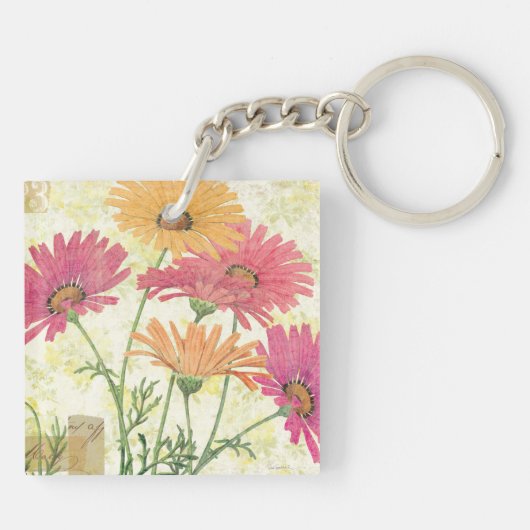 Dekorative Gänseblümchen Schlüsselanhänger (Rückseite)