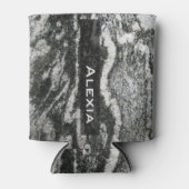 Dekorative Geologie Rock Textur mit Namen Dosenkühler (Vorderseite)