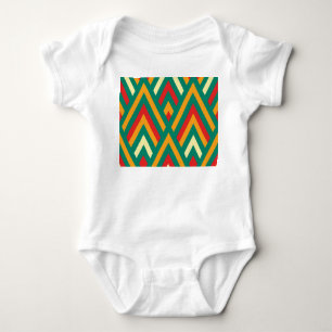 Dekorative Geometrie: Vintag Abstrakt nahtlos. Baby Strampler