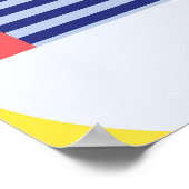 Dekorative Geometrie: Vintages Abstraktes Muster. Poster (Ecke)